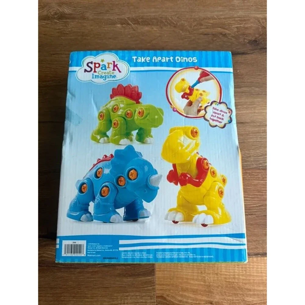 Spark Imagination 4 Piece Take Apart & Build Dinosaur Toys